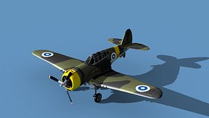 3D model Curtiss H-75C Mohawk V26 Finland
