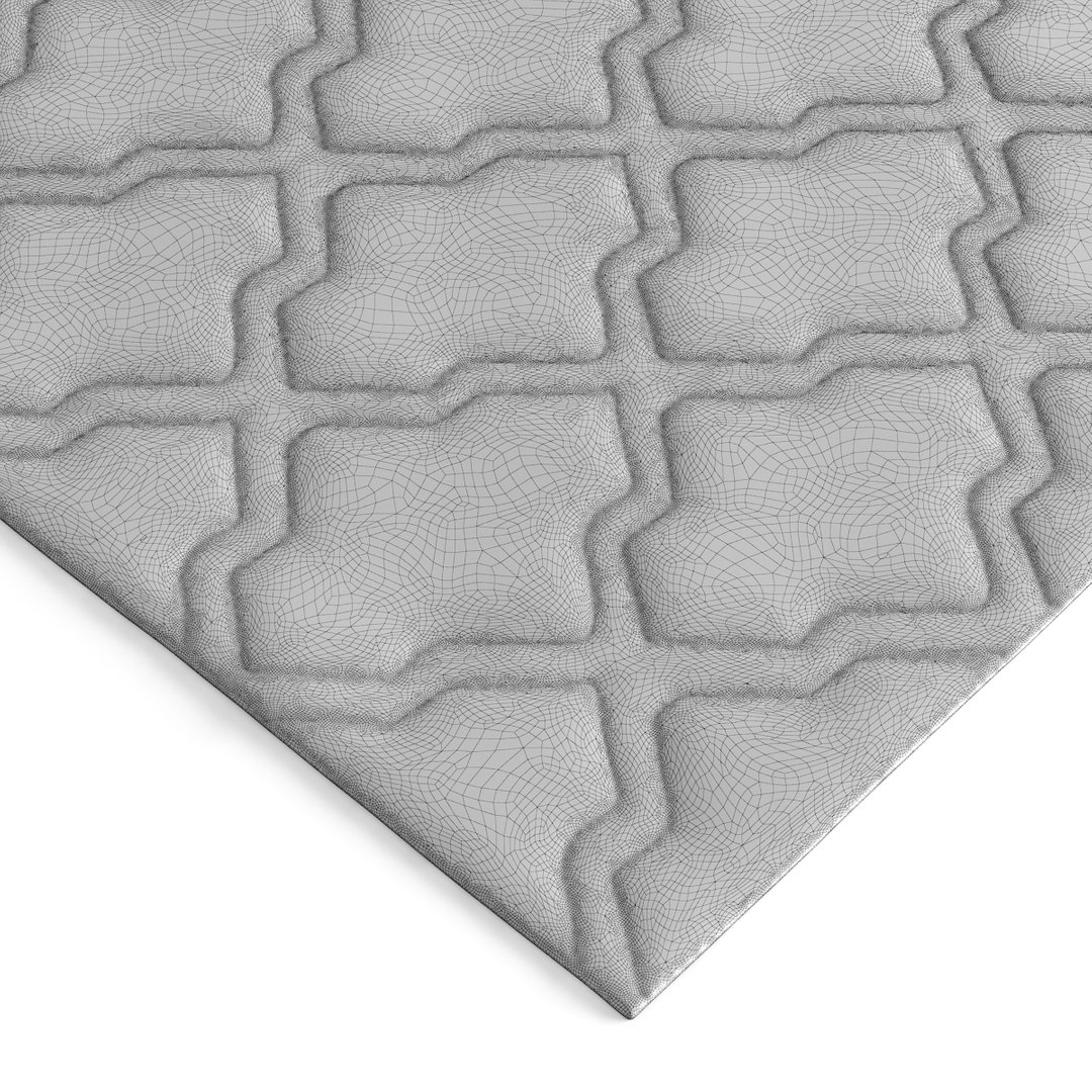 3d Model Rug Grey