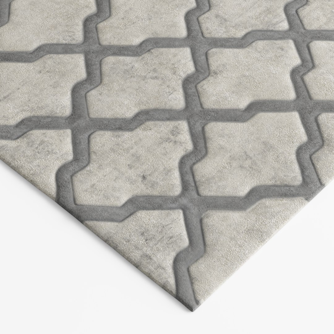 3d Model Rug Grey