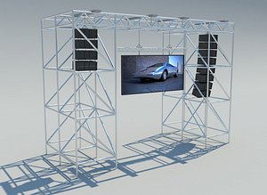 3d screen scene 8x6 model