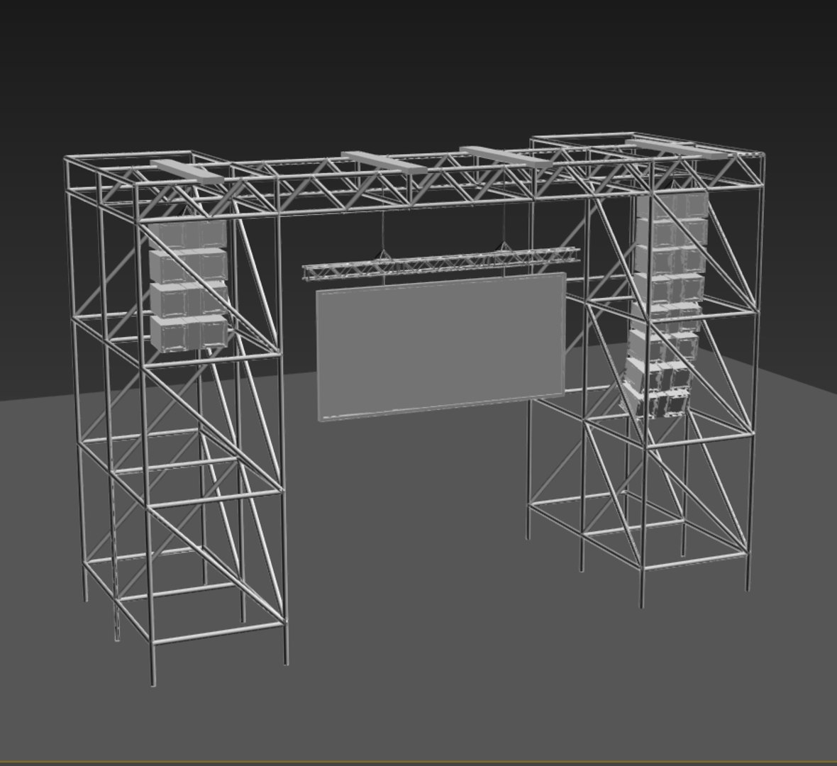 3d Screen Scene 8x6 Model