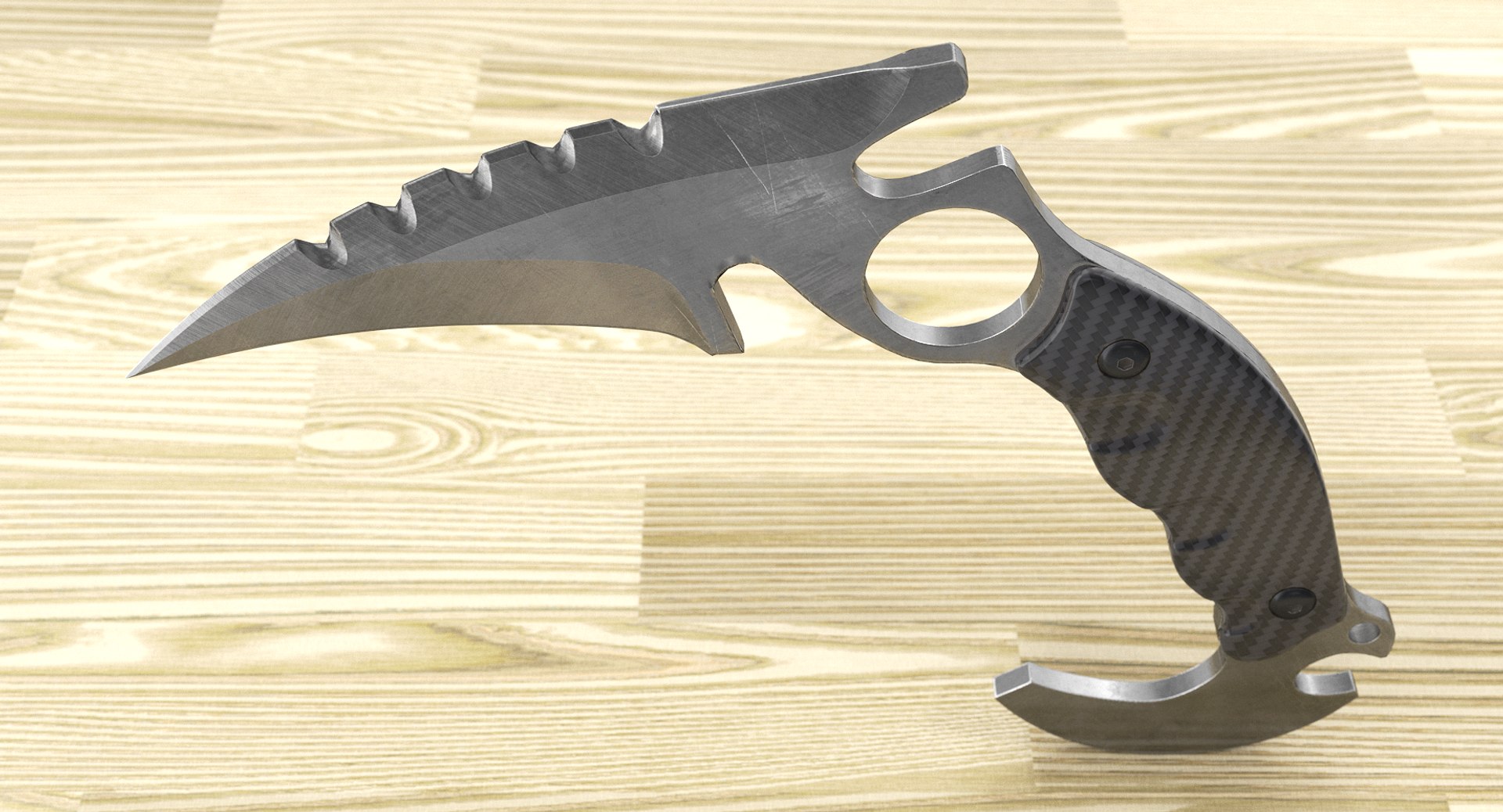 3D karambit knife pbr - TurboSquid 1246784