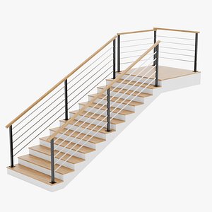 Square Staircase 3D model