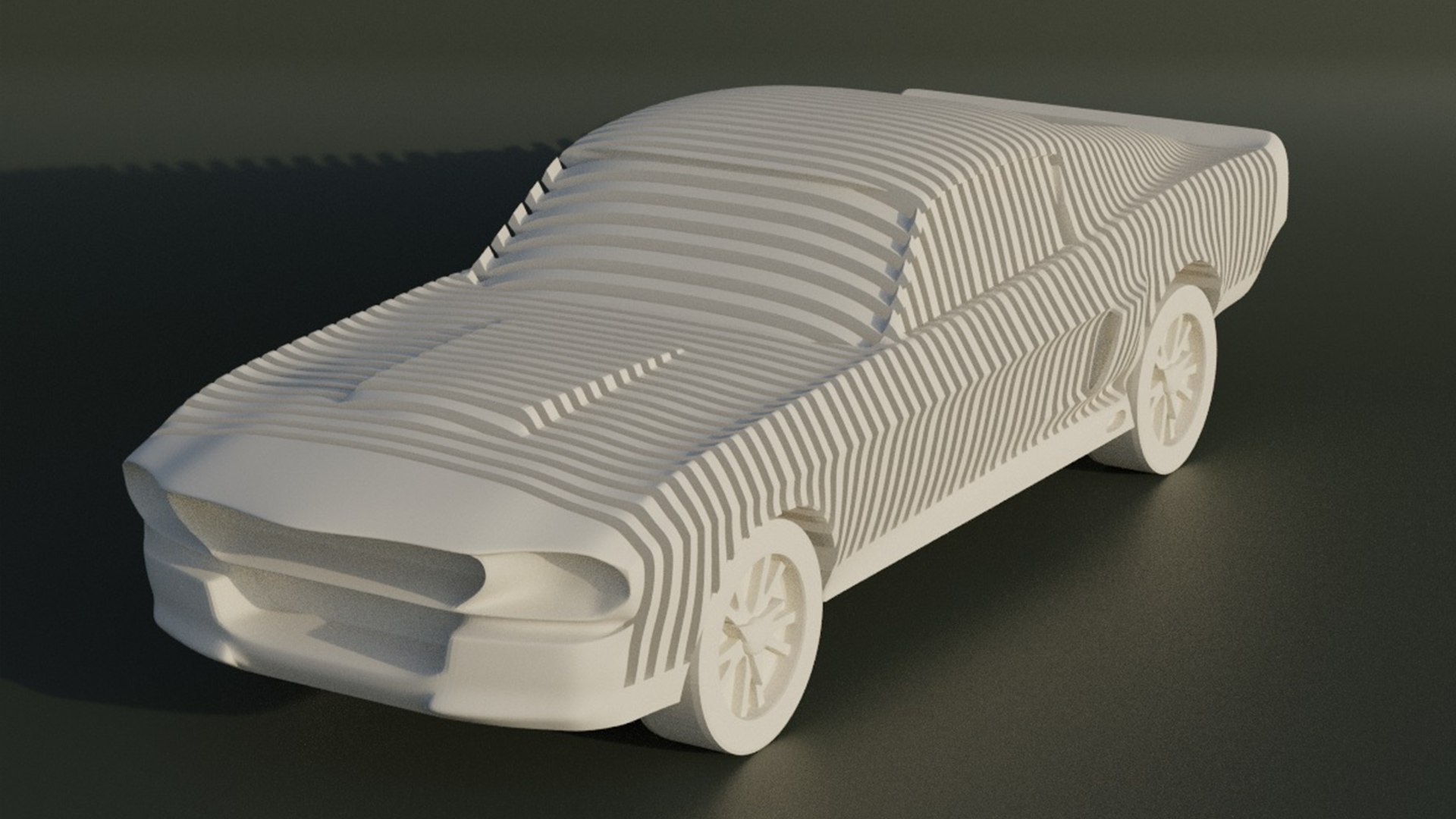 modelo 3d ShelbyGT500Car - Cut Car - Decorative Car - Different Car ...