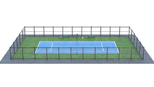 3D Tennis Court