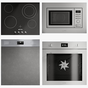 realistic kitchen appliances microwave model