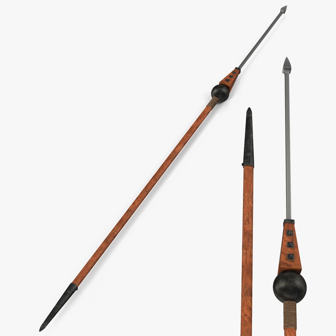 Roman Medieval Pilum 3D Model 3D model preview