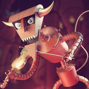3d robot devil futurama model