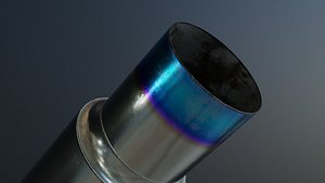 3D model High Quality Anodized Car Exaust