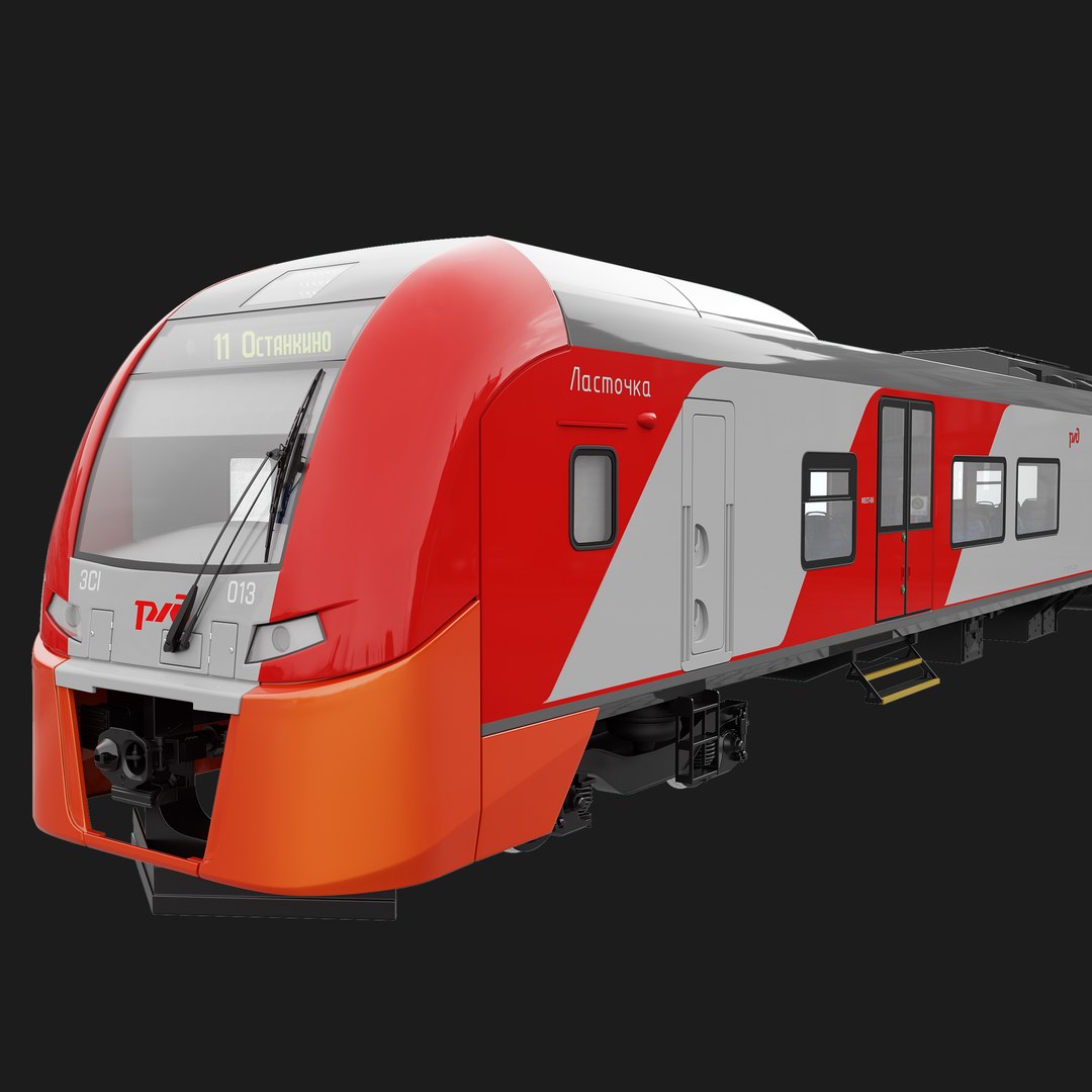 3d Model Siemens Train Lastochka Turbosquid 1609157 9295