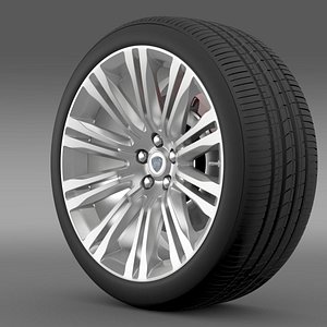 lancia thema 2014 wheel c4d