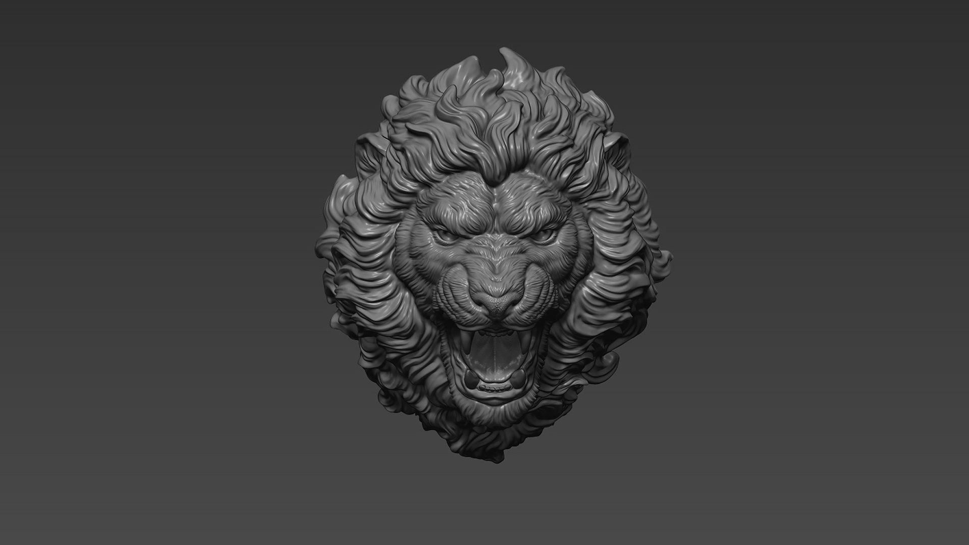 3D Lion Head Angry - TurboSquid 2102965