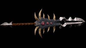Fantasy sword PBR Low-poly 3D model 3D model