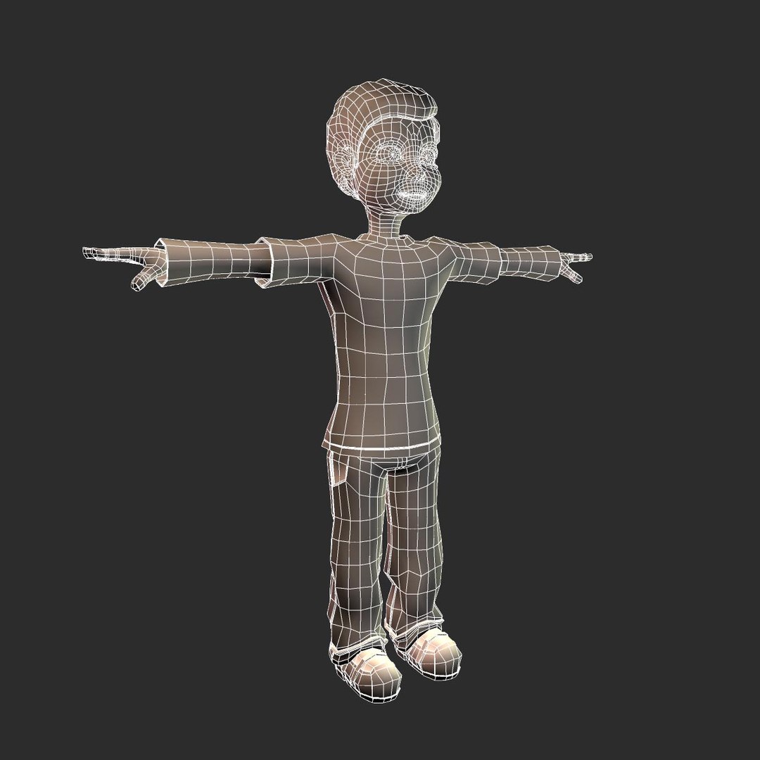 maya boy cartoony