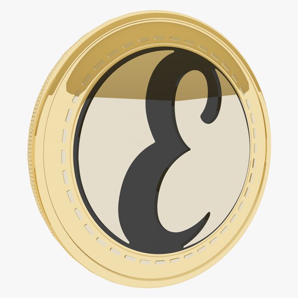 3D Everipedia Cryptocurrency Gold Coin