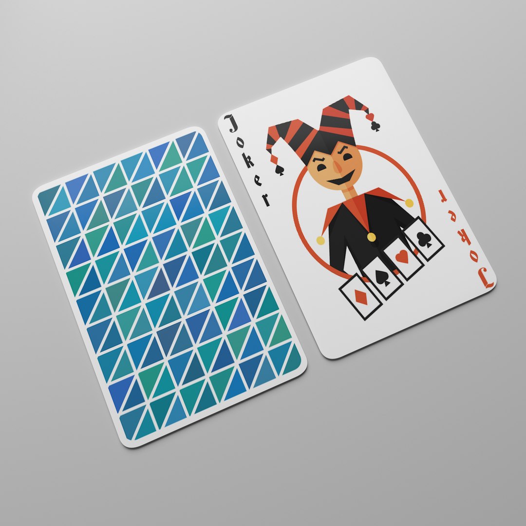 Playing Cards Set Of 2 - 3d Model Ready To Render Inside 3dsmax 3D ...