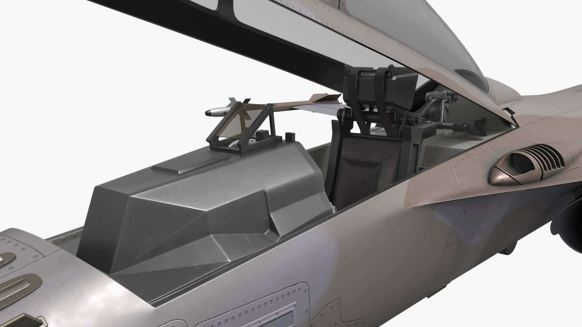 Combat Interceptor Fighter Jet Model - TurboSquid 2302368