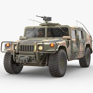Hummer H1 HMMWV humvee PBR 3D