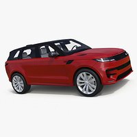 Red Range Rover Sport 2023 Simplified