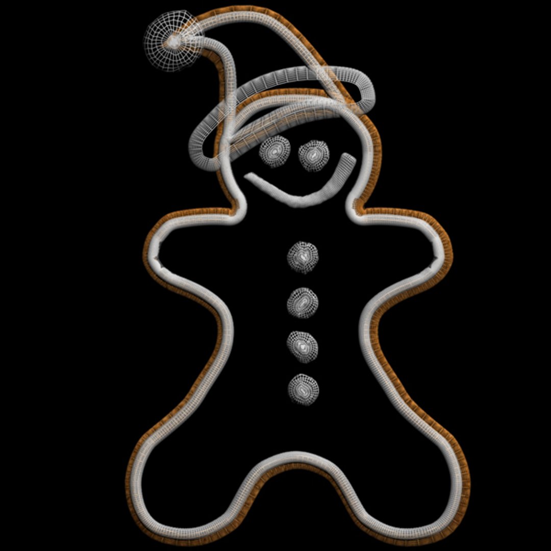 3d Gingerbread Ginger Bread Model