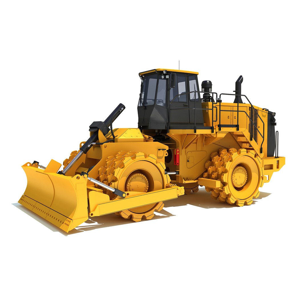 3D Soil Compactor Model - TurboSquid 2156285