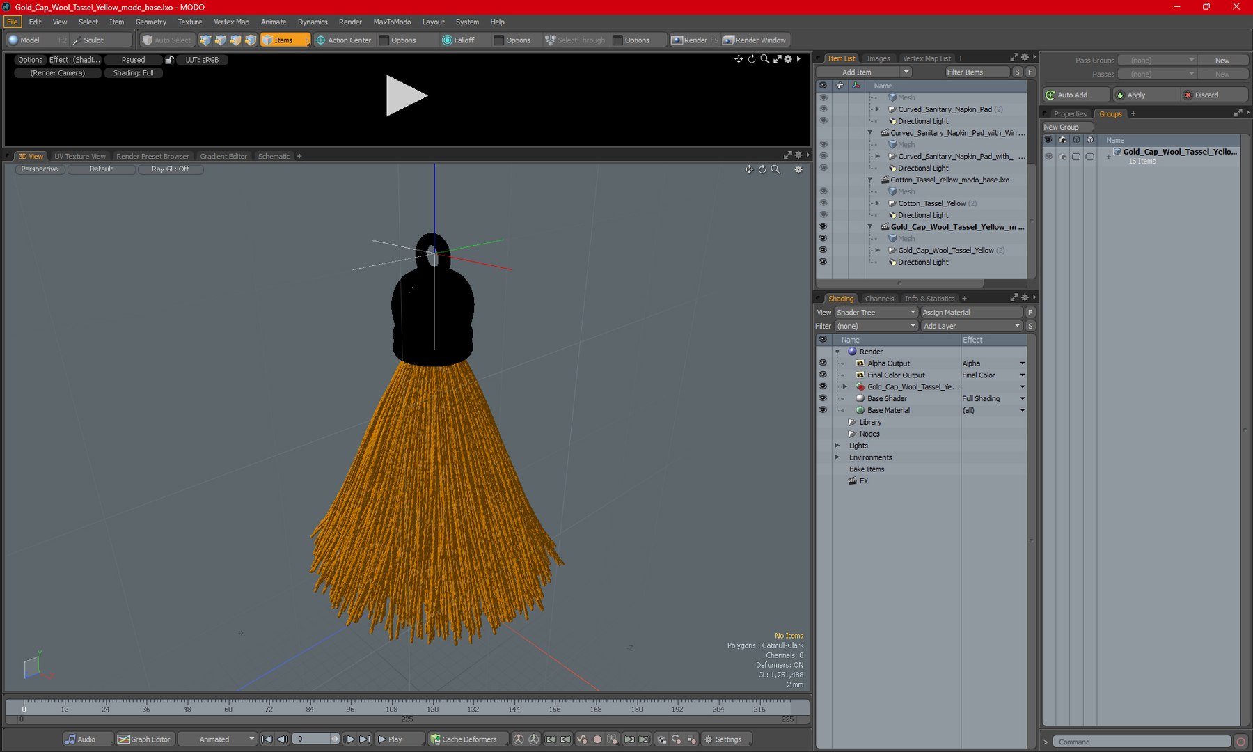 Gold Cap Wool Tassel Yellow 3D https://p.turbosquid.com/ts-thumb/aB/o3F9Dr/HZ/goldcapwooltasselyellow3dmodel022/jpg/1705045244/1920x1080/fit_q87/2cf46d78f72158c46bd66a086c4b81b9c9892730/goldcapwooltasselyellow3dmodel022.jpg