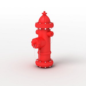 hydrant red 3D