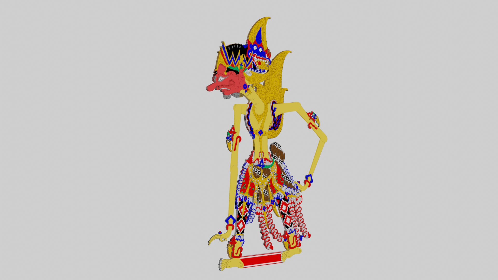 Wayang Kulit Kartamarma 3D model https://p.turbosquid.com/ts-thumb/aB/sPpbeD/8I/5/png/1723765268/1920x1080/fit_q87/de448ae9513852a34f9afe62c2447d19b95d136e/5.jpg