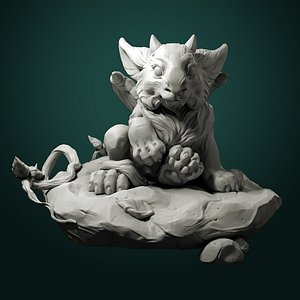 printable baby dragon o 3D model