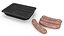 Fresh Pork Sausages in Sealed Plastic Tray 3D model