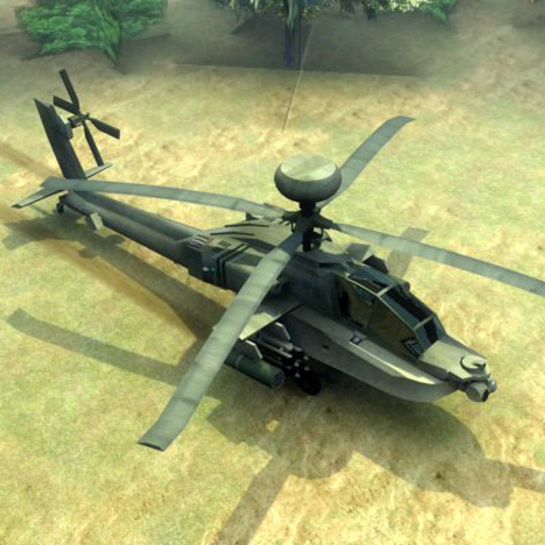 Ah64d Attack Helicopter Mi24 Hind 3d Model