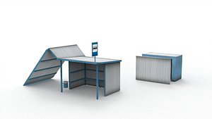 Bus stop 3D