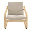 Ikea Poang Sessel mit niedriger Rückenlehne