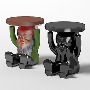 3d kartell gnome table model