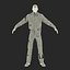 Modelo 3D Zombie Con Cabello
