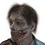 Modelo 3D Zombie Con Cabello