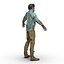 Modelo 3D Zombie Con Cabello