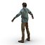 Modelo 3D Zombie Con Cabello
