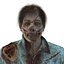 Modelo 3D Zombie Con Cabello