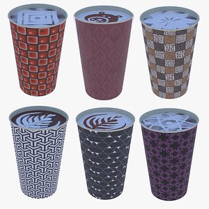Coffee cups full PBR III