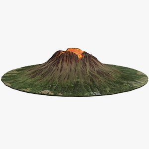volcano lava model