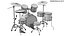 Drum kit 3D model