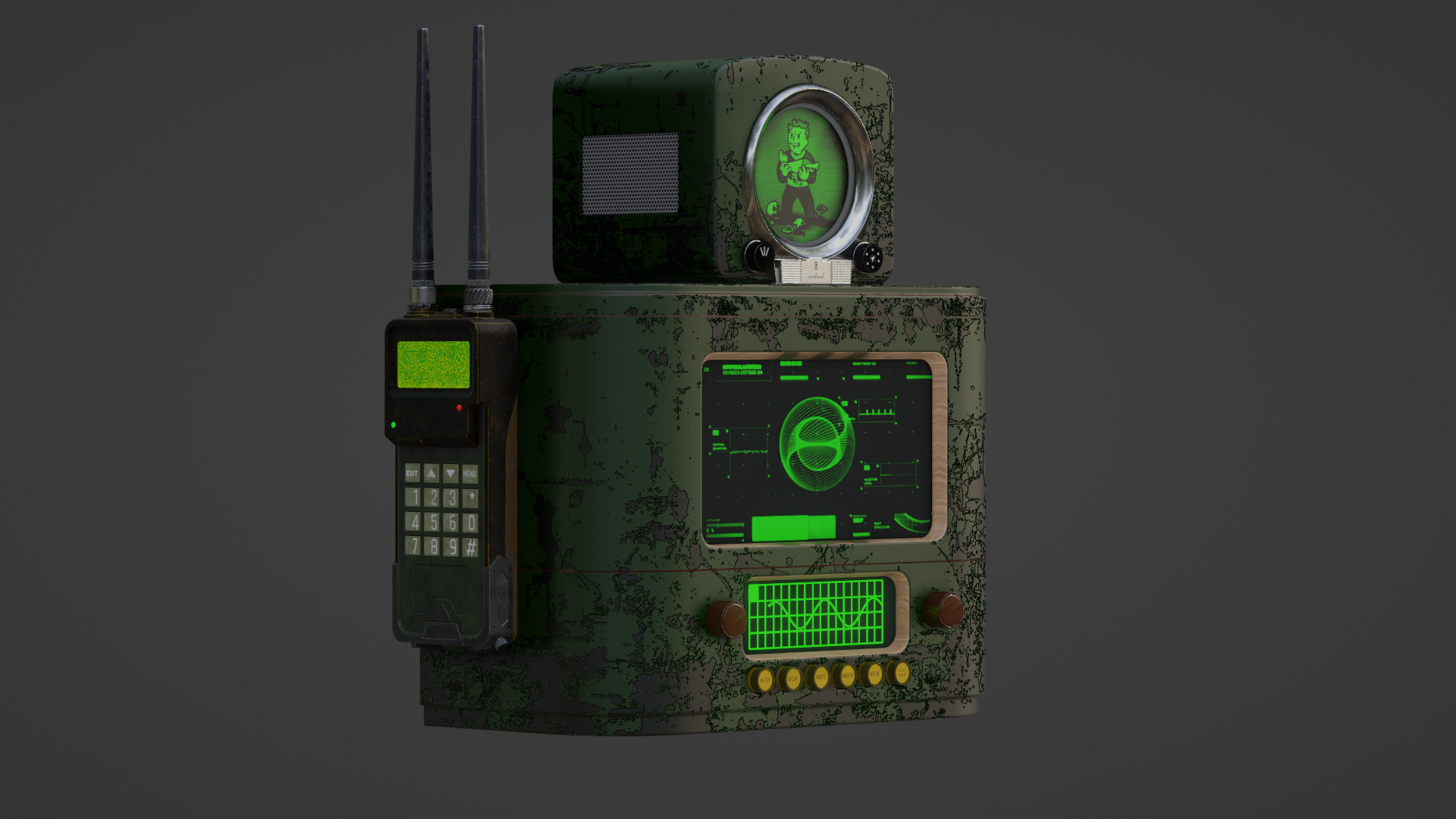 Scifi Radio 3D Model - TurboSquid 2041498