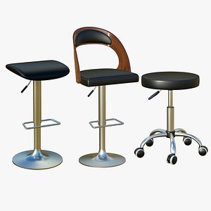 Bar Stool Chair V75 3D