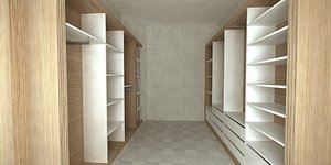 3D model dressing room design