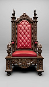 Royal Throne Chair 3D model