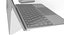 Microsoft Surface Go + Type封面和移动鼠标和笔所有颜色（Rigged和Animated）
