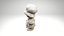 Porcelain Girl Decorative Figurine 3D Model