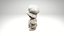 Porcelain Girl Decorative Figurine 3D Model
