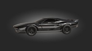 Sport Car Low Poly 3D Model 3D model